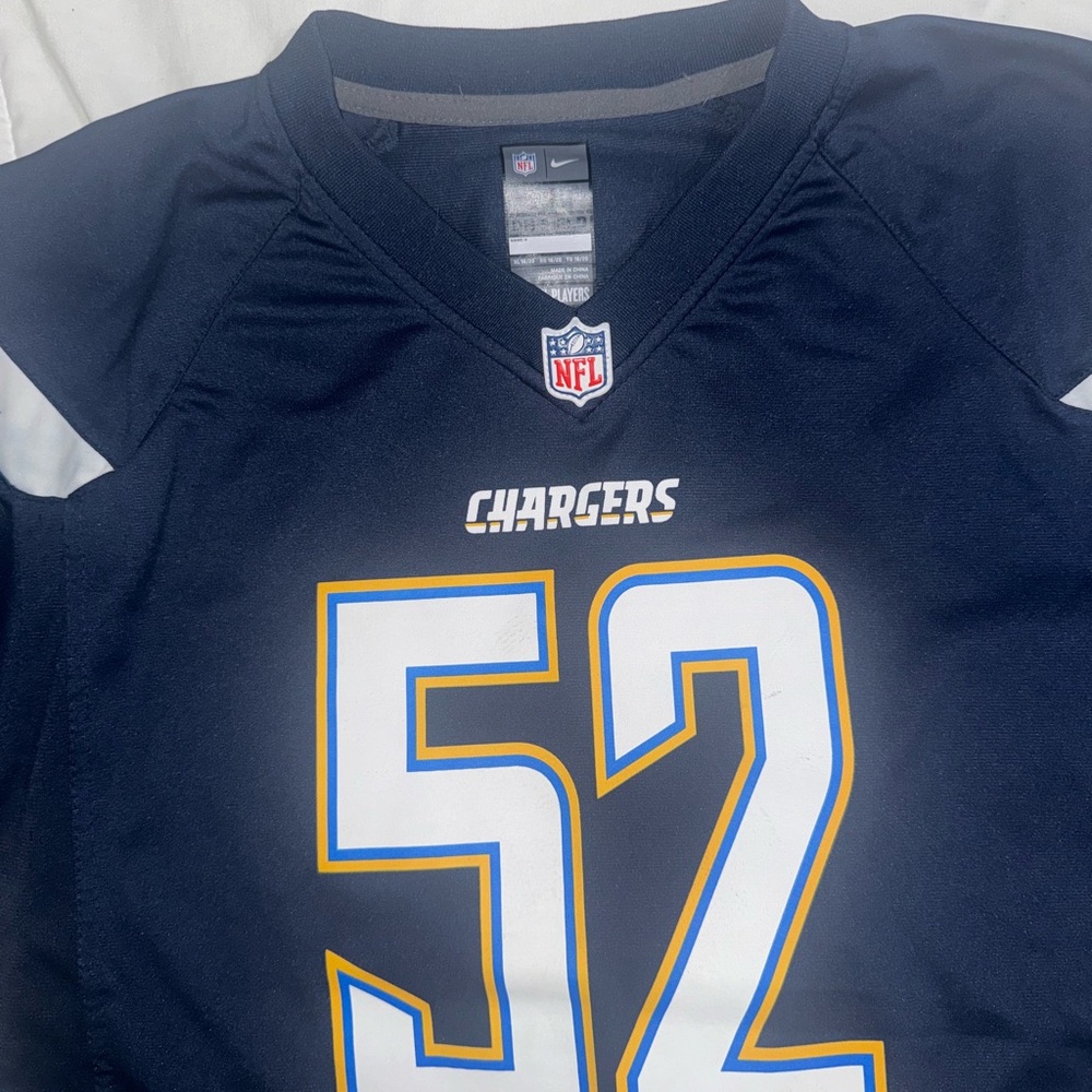 NFL Chargers Jersey in Navy with White and Yellow